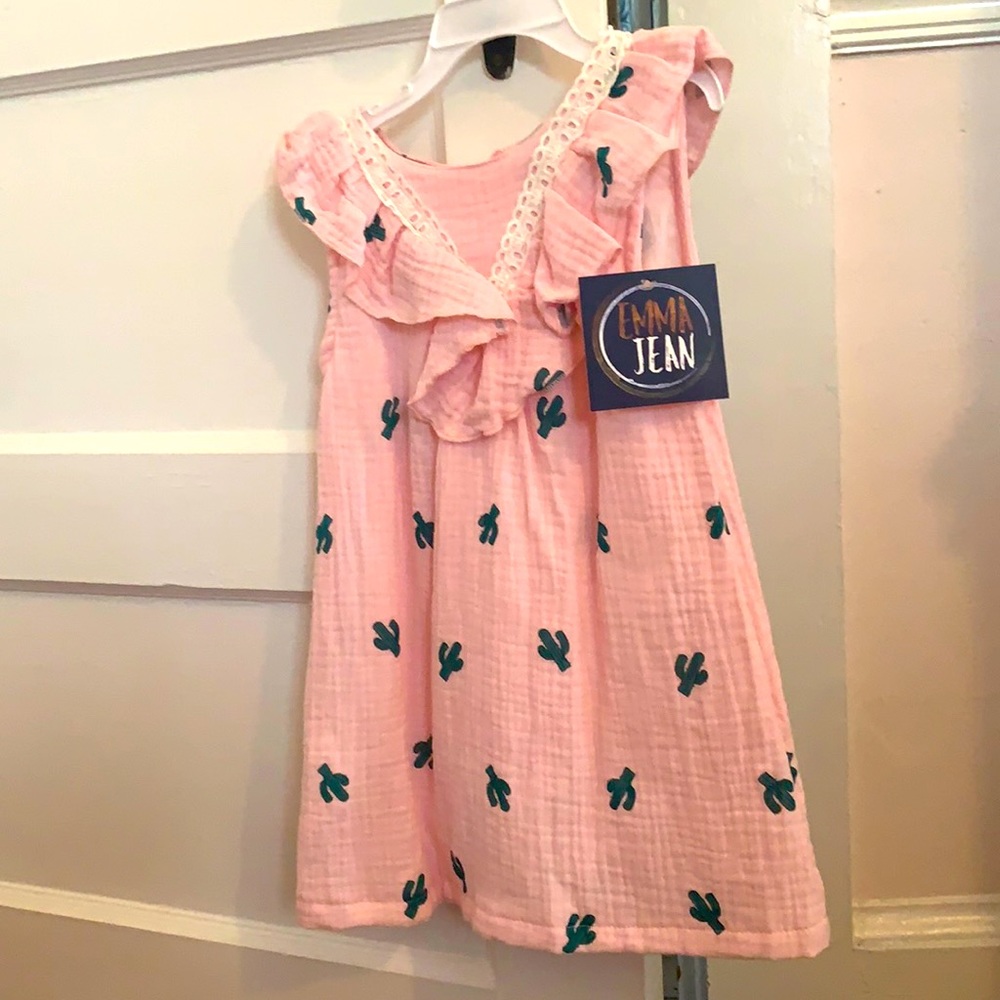 New w/tags lightweight lined cotton sleeveless cactus summer sundress